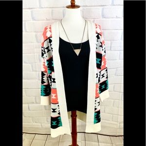 C O C O L O V E : Tribal Printed Knit Duater